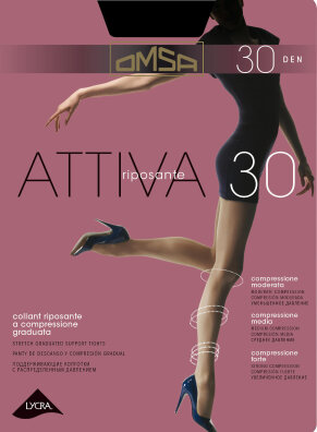 Rajstopy Omsa Attiva 30 den S-XL
