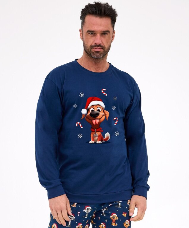 Piżama Cornette 115/294 Dog dł/r Christmas S-2XL męska (2)