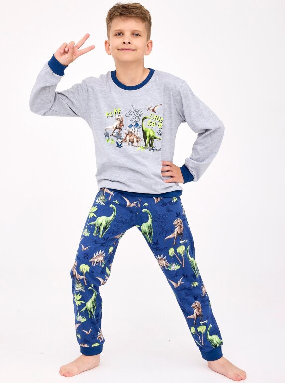 Piżama Cornette Young Boy 966/163 Dinosaur dł/r 134-164 (1)